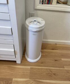 Ubbi Steel Odor Locking, No Special Bag Required Money Saving, Awards-Winning, Modern Design, Registry Must-Have Diaper Pail, White 67 71mz6lePFIL
