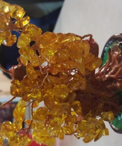 Parma77 Citrine Crystal Tree, Yellow Healing Crystals Gemstone Bonsai Tree Money Tree, Yellow Room Decor Cubicle Office Desk Decor for Women, Feng Shui Wealth and Luck Spiritual Gifts for Women Gold 38 71mzBcZqdmL