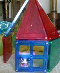 Shapemags 60 Piece Set Magnet Building Tiles Magnetic Blocks - Starter Building Kit, Award Winning STEM Educational 3D Construction Blocks Set 60pcs 29 71n FW7oYL