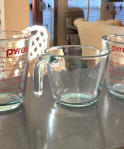 Pyrex 3 Piece Glass Measuring Cup Set, Includes 1-Cup, 2-Cup, and 4-Cup Tempered Glass Liquid Measuring Cups, Dishwasher, Freezer, Microwave, and Preheated Oven Safe, Essential Kitchen Tools 37 71n G8Dv7PL