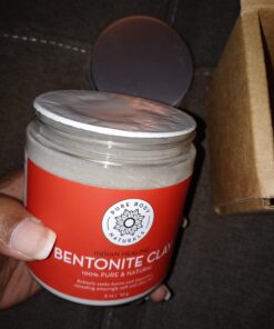 Pure Body Naturals Pure Bentonite Powder for DIY Detox Bath & Facial Mask, Pure Indian Healing Clay for Burns, Mastitis, Inflamed or Chapped Skin (8.0 oz) 41 71n H2ufk6L
