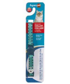 Petmate Aspen Pet Breakaway Fashion Collar, 3/8" x 8-12", Sub Geo Blue 3/8" x 8-12" 23 71n UEISE L