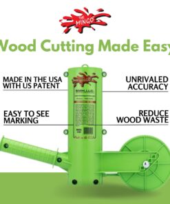 The Mingo Marker Firewood Measuring Tool - Chainsaw Firewood Marking Tool With Marking Wheels - Log Paint Marker -Firewood Measuring Tool For Chainsaw - Logging Tools (Mingo Marker With 16" Wheel) Mingo Marker With 16" Wheel 13 71n06VH83gL