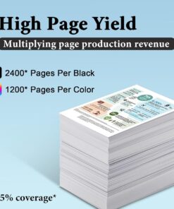 LC20E Super High Yield Ink Cartridges(4-Pack,) - Lvan Compatible LC20E Black Cyan Magenta Yellow Ink Cartridge Set Replacement for Brother LC20E MFC-J5920DW MFC-J985DW MFC-J985DWXL MFC-J775DW Printer 10 71n0qs801XL