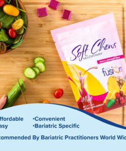 Bariatric Fusion Bariatric Multivitamin Soft Chew | Cherry Pineapple Flavor | Chewy for Post Bariatric Surgery Patients Including Gastric Bypass and Sleeve Gastrectomy | 60 Count | 1 Month Supply 17 71n1FncFx4L