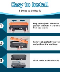 Palmtree TN760 Toner for Brother Printer Compatible with Brother TN760 TN 730 Toner TN-730/TN-760 for MFC-L2750DW HL-L2370DW MFC-L2710DW HL-L2350DW DCP-L2550DW HL-L2390DW Printer(2 Black) 18 71n1RdpvrlL