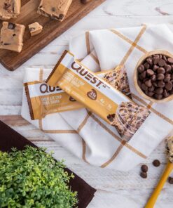 Quest Nutrition Chocolate Chip Cookie Dough Protein Bars, High Protein, Low Carb, Gluten Free, Keto Friendly, 12 Count 21 71n26XQfoWL