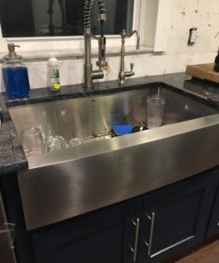 VIGO VG02001ST 19" H Edison Single-Handle with Pull-Down Sprayer Kitchen Faucet in Stainless Steel 42 71n28GmZjgL