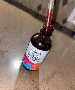 Pink Stork Liquid Folate: Whole-Food Vitamin B9 from Lemon Peels, Natural Folic Acid with Vitamin C, Liquid Prenatal Vitamins for Women, Pregnancy Must Haves, Women-Owned, 2 oz 22 71n2ZfJCeKL