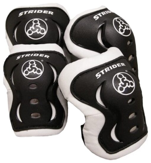 Strider - Knee and Elbow Pad Set for Safe Riding, Black