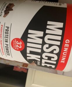 Muscle Milk Genuine Protein Powder, Chocolate, 2.47 Pound, 16 Servings, 32g Protein, 3g Sugar, Calcium, Vitamins A, C & D, NSF Certified for Sport, Energizing Snack, Packaging May Vary 22 71n3FEGNqwL