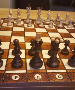 Wegiel Chess Set - Consul Chess Pieces and Board - European Wooden Handmade Game - JUNIOR 92 71n3G9PyjeL