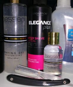 Parker Safety Razor, SRB Straight Edge Disposable Blade Professional Barber Straight Edge Razor with Stainless Steel Blade Arm, 5 Parker Premium Professional Blades Included 12 71n3KacD2cL