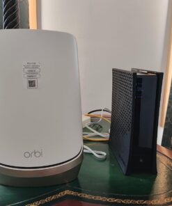 NETGEAR Orbi Quad-Band WiFi 6E Mesh System (RBKE963), Router with 2 Satellite Extenders, 10.8Gbps Speed, Coverage up to 9,000 sq. ft., 200 Devices, 10 Gig Internet Port, AXE11000 802.11ax WiFi 6E | 3-Pack 32 71n4ESrNRdL