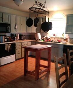 MyGift Black Scrollwork Metal Pot and Pan Ceiling Hanging Rack Heavy Duty Cooking Pans and Utensil Hanger with 10 Dual Hooks 28 71n5HEWVHML