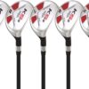 Majek Senior Men’s Golf All Hybrid Complete Full Set, which Includes: #4, 5, 6, 7, 8, 9, PW Senior Flex Right Handed New Utility “A” Flex Club 42 71n5ivk1gML