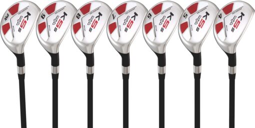 Majek Senior Men’s Golf All Hybrid Complete Full Set, which Includes: #4, 5, 6, 7, 8, 9, PW Senior Flex Right Handed New Utility “A” Flex Club