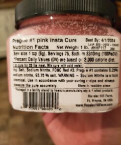 Hoosier Hill Farm Prague Powder Curing Salt, Pink, 1 Pound (Packaging may vary) 1 Pound (Pack of 1) 31 71n5tWzDEFL