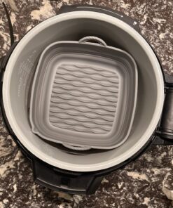 Ninja FD302 Foodi 11-in-1 Pro 6.5 qt. Pressure Cooker & Air Fryer that Steams, Slow Cooks, Sears, Sautés, Dehydrates & More, with 4.6 qt. Crisper Plate, Nesting Broil Rack & Recipe Book, Silver/Black 6.5 Quart Cooking Pot 40 71n6zK5Z1rL