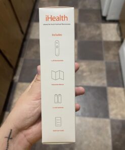 iHealth No-Touch Forehead Thermometer, Infrared Digital Thermometer for Adults and Kids, Touchless Baby Thermometer, 3 Ultra-Sensitive Sensors, Large LED Digits, Quiet Vibration Feedback, Non Contact White 49 71n7DZ 5hZL