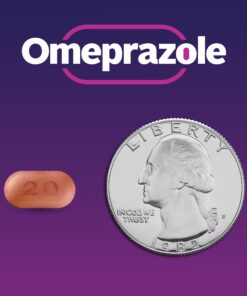 GoodSense Omeprazole Delayed Release Tablets 20 mg, Stomach Acid Reducer for Frequent Heartburn Treatment,Brown 42 Count 24 71n7nYutoeL