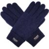 BRUCERIVER Men's Pure Wool Knitted Gloves with Thinsulate Lining Navy Small-Medium 26 71n9G8Qc5 L