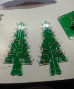 Christmas Tree Soldering Project, Icstation 3D Xmas Tree Soldering Kit with LED Flashing Lights Soldering Practice 7 Colors DIY Electronic Assemble Kit for Learning Teaching STEM Educational Multicolored 55 71nAJKZaAJL