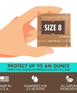 Boveda 58% Two-Way Humidity Control Packs For Storing 1 oz – Size 8 – 10 Pack – Moisture Absorbers for Small Storage Containers – Humidifier Packs – Hydration Packets in Resealable Bag 58% (Less Sticky) 15 71nB1LgJNVL