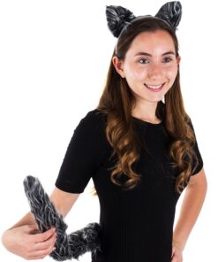 Alternative view of Funny Party Hats Wolf Costume Accessories - Halloween Costume Ears - Wolf Ears & Tail Set 1 Pack Wolf Ears & Tail