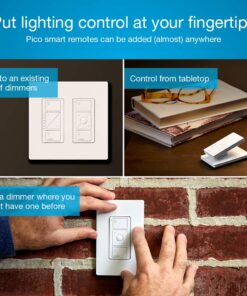 Lutron Caseta Smart Lighting Dimmer Switch and Remote Kit | P-PKG1W-WH | White 43 71nC5QmlSqL