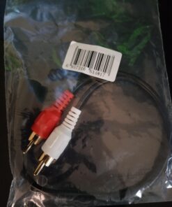 yueton 2 Pack Gold 3.5mm 6" Stereo Female Mini Jack to 2 Male RCA Plug Adapter Audio Y Cable 18 71nCHxvu8tL