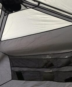 CORE 6 Person Instant Cabin Tent | Portable Large Pop Up Tent with Easy 60 Second Camp Setup for Family Camping | Included Hanging Organizer for Outdoor Camping Accessories Dark Gray/Green 58 71nCIFodIWL