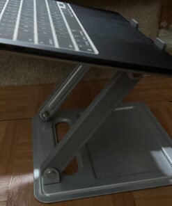 LORYERGO Adjustable Laptop Stand, Portable Riser for 17.3inch Laptops, Adjustment for Desk, Holds Up to 17.6lbs Notebook - Sliver 37 71nCV7226rL