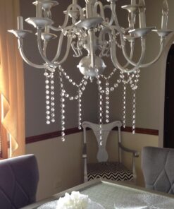 KUPOO Magnificent 16 Feet Crystal Acrylic Gems Bead Strands, Manzanita Crystals, Tree Garlands, Christmas Decoration 38 71nCeDOJ4SL