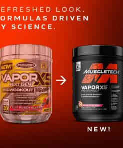 Alternative view of Pre Workout Powder | MuscleTech Vapor X5 | Pre Workout Powder for Men & Women | PreWorkout Energy Powder Drink Mix | Sports Nutrition Pre-Workout Products | Blue Raspberry (30 Servings)-Package Varies Blue Raspberry Fusion 30 Servings (Pack of 1)