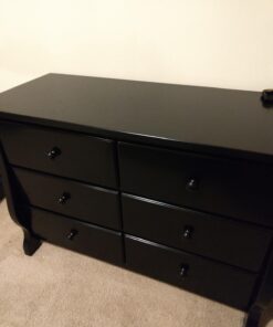 Delta Children Universal 6 Drawer Dresser, Greenguard Gold Certified, Black 46 71nCrRCWlPL