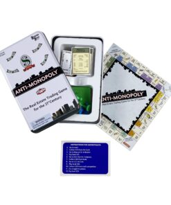 Anti-Monopoly Game Tin Travel by University Games |The Real Estate Trading Game for the 21st Century | Fun, Challenging Game in Travel Tin | For Ages 8 Years and Up 6 71nD0PIBgWL