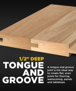 YONICO Tongue and Groove Router Bits Set for 3/4-Inch Stock 1/2-Inch Cutting Depth 1/4-Inch Tongue 2 Bit 1/2-Inch Shank 15221 Up to 3/4" Stock - 1/2" Depth - 1/2" Shank 21 71nD0Za8GfL