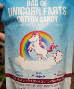 Bag of Unicorn Farts (Cotton Candy) Humorous Present Idea For Friend, Coworker, Mom or Dad 35 71nDrEeFy6L