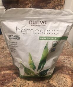 Nutiva Organic Shelled Hemp Seed, 19 Ounce, USDA Organic, Non-GMO, Non-BPA, Whole 30 Approved, Vegan, Gluten-Free & Keto, 10g Plant Protein and 12g Omegas per Serving for Salads, Smoothies & More 26 71nEbuoOC2L