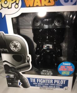 Funko POP Star Wars: Black Chrome Tie-Fighter Pilot NYCC Exclusive Action Figure 6 71nEjqVoI8L
