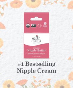 Organic Nipple Butter™ Breastfeeding Cream by Earth Mama | Lanolin-free, Postpartum Essentials Safe for Nursing, Non-GMO Project Verified, 2-Fluid Ounce 2 Fl Oz (Pack of 1) 43 71nFiQu9d8L