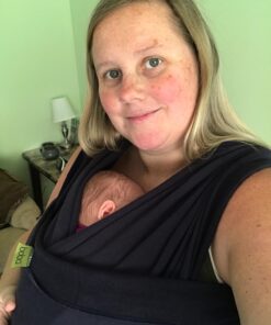 Boba Baby Wrap Carrier Newborn to Toddler - Stretchy Baby Wraps Carrier - Baby Sling - Hands-Free Baby Carrier Wrap - Baby Carrier Sling - Baby Carrier Newborn to Toddler 7-35 lbs (Navy Blue) Navy Blue 36 71nFpyL0JOL