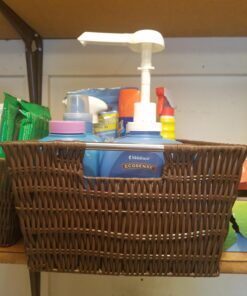 Whitmor Rattique Java Set of 3 Pieces Storage Baskets -Small (8.5"x11.4"x5.5"), Medium (9.8"x13"x6") and Large (11.4"x14.6"x6.5") 31 71nGiZrCk0L