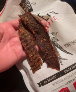 People's Choice Beef Jerky - Old Fashioned - Hot & Spicy - Healthy, Sugar Free, Zero Carb, Gluten Free, Keto Friendly, High Protein Meat Snack - Dry Texture - 1 Pound, 16 oz - 1 Bag 1.00 Pound (Pack of 1) 31 71nGqh2h7BL