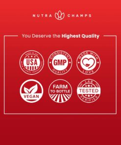 NutraChamps Korean Red Panax Ginseng Capsules | Extra Strength Ginsenosides for Energy, Focus, Performance, Vitality & Immune Support | Korean Red Ginseng Root Extract Powder Supplement | Vegan Pills 22 71nGtq4I5NL