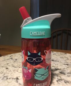 CamelBak Eddy Kids Water Bottle Kids Big Bite Valve - Spill Proof - Water Bottle for Kids - BPA-Free Water Bottle Meow 23 71nHK3idZL