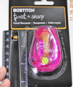 Bostitch Office Twist-n-Sharp Pencil Sharpener, for Kids & Colored Pencils, Assorted Colors (PS1-ADJ) 64 71nHSNaxBrL