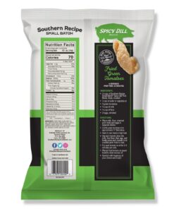 Alternative view of Southern Recipe Small Batch Pork Rinds | Spicy Dill Flavor | Keto Friendly, Gluten Free, Low Carb Food | 7g Collagen Per Serving | High Protein | 4 Oz Bag (Pack of 6) Classic Pork Rinds 4.00 Ounce (Pack of 6)