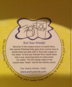 Crazy Aaron's Liquid Glass Thinking Putty 4 Inch Tin (3.2 oz) - See-Through Putty, Soft Texture - Never Dries Out 51 71nJDWvgEwL